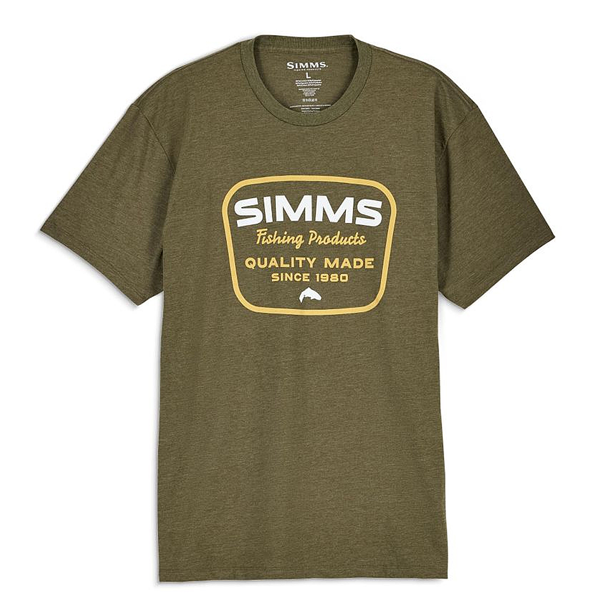 Футболка Simms Stamp Lock T-shirt Military Heather S фото 2