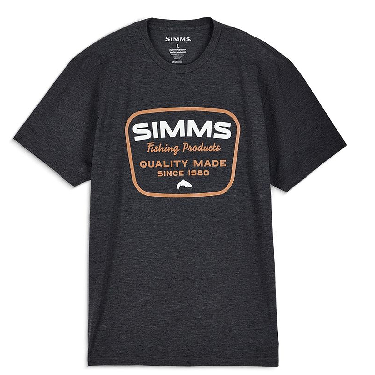 Футболка Simms Stamp Lock T-shrt Chrcl Hthr XXL
