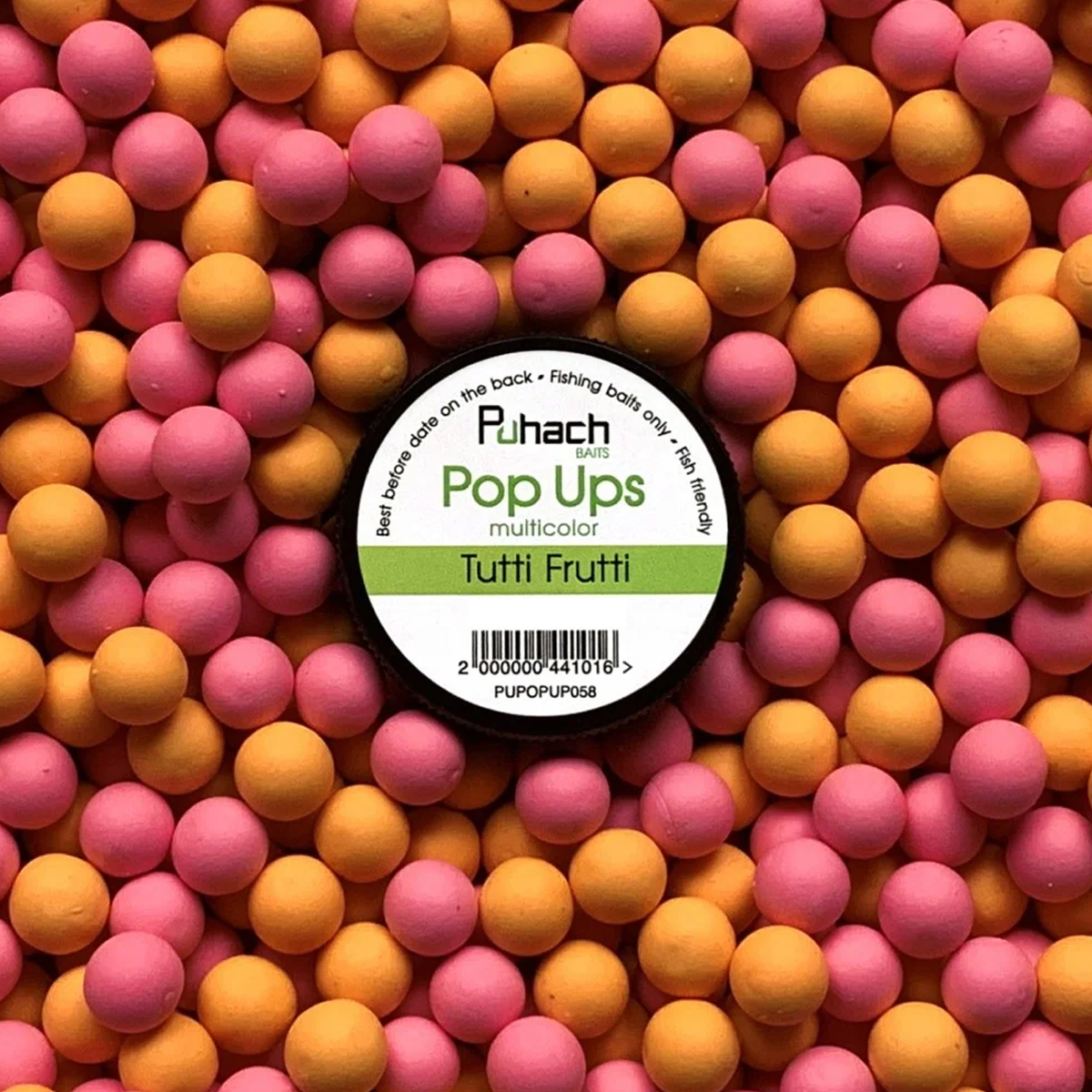 Бойли Puhach Baits Pop Ups 6mm Multicolor Tutti-Frutti