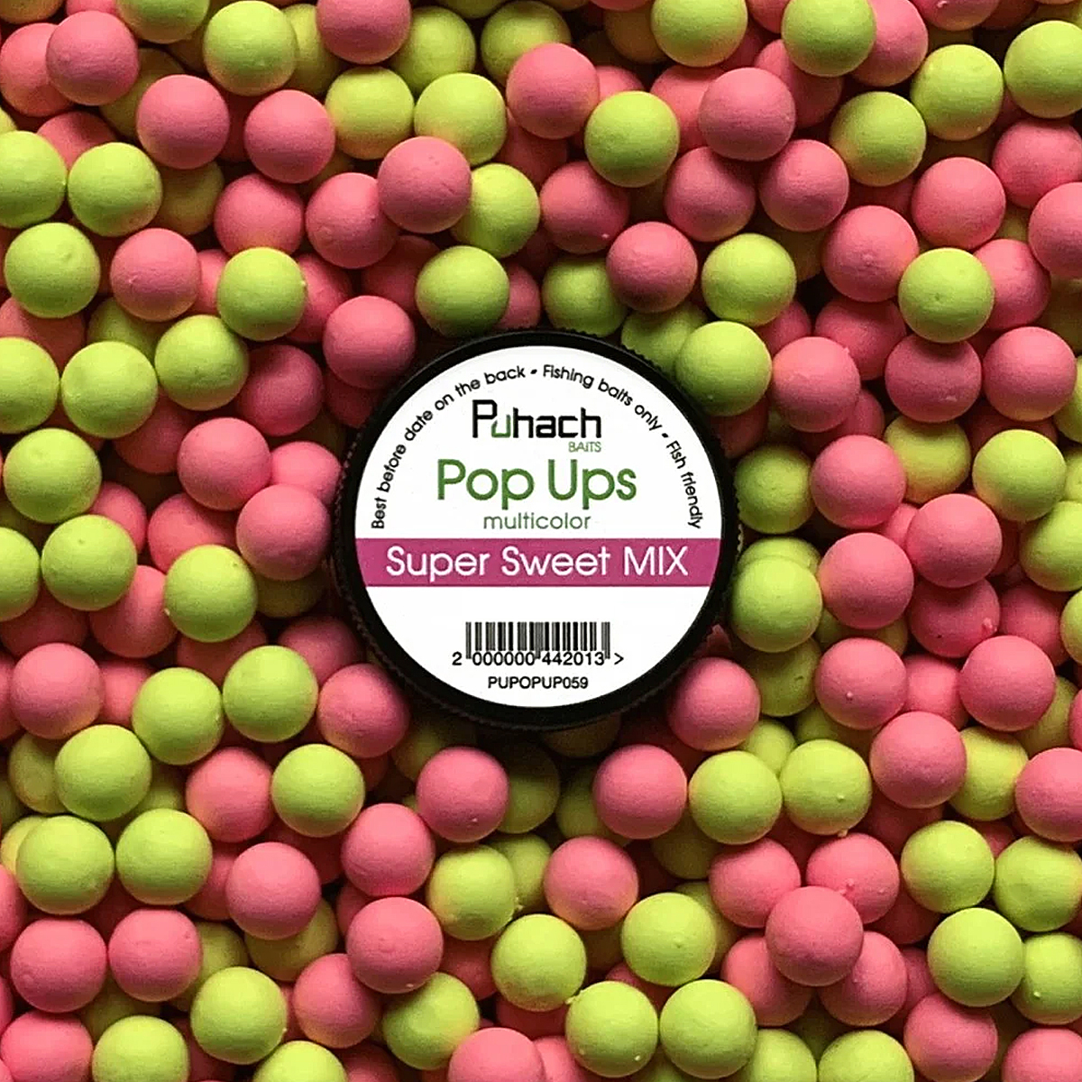 Бойли Puhach Baits Pop Ups 6mm Multicolor Super Sweet MIX