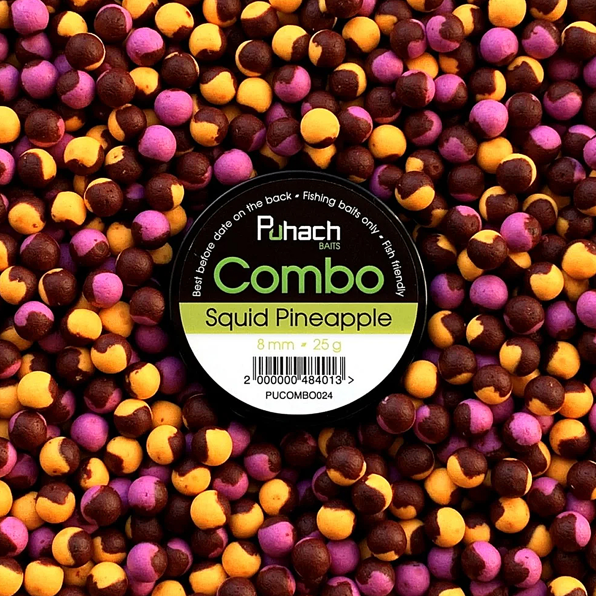 Бойли Puhach Combo 8mm 25g Squid Pineapple