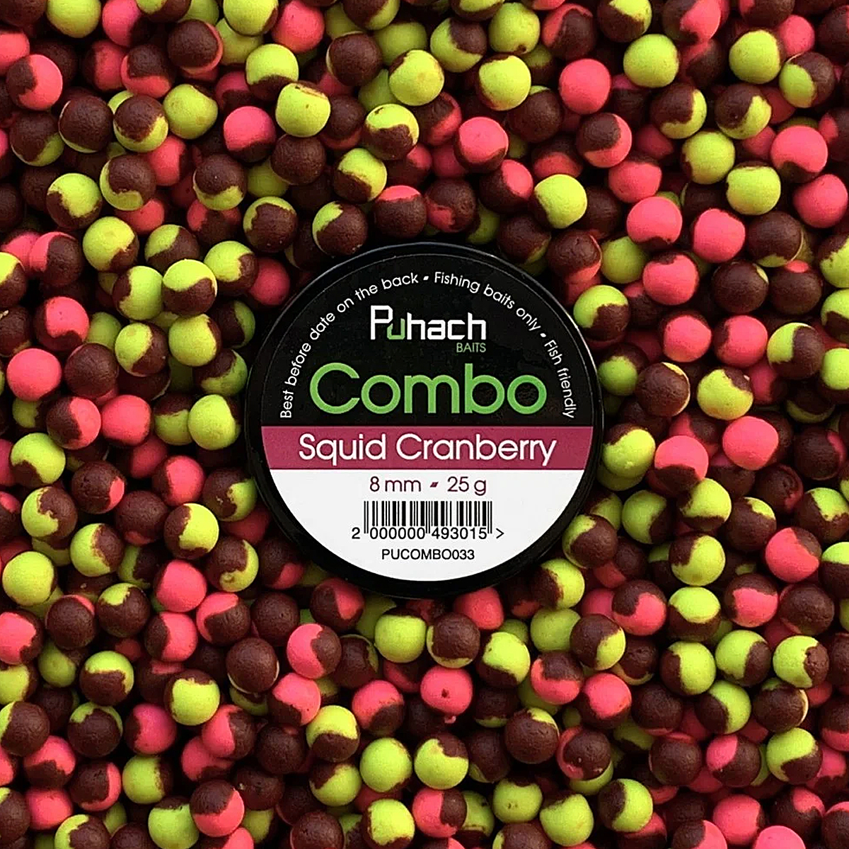 Бойли Puhach Combo 8mm 25g Squid Сranberry