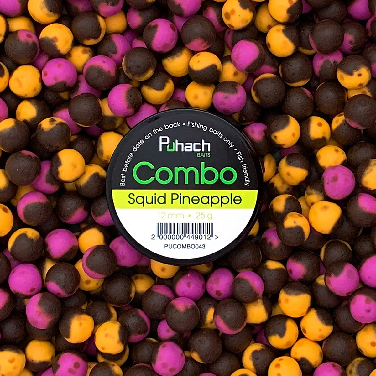 Бойли Puhach Combo 12mm 25g Squid Pineapple
