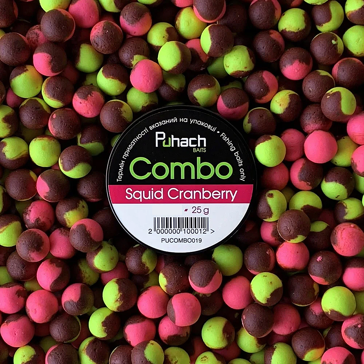 Бойли Puhach Combo 15mm 25g Squid Сranberry