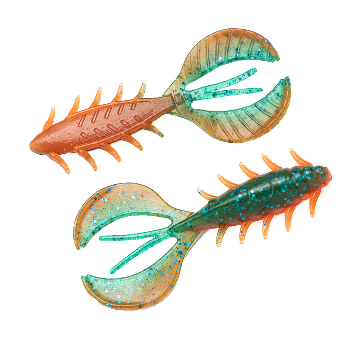 Силікон Angry Baits Chubby Craw 2.4" 7pc #15 Fire Tiger UV