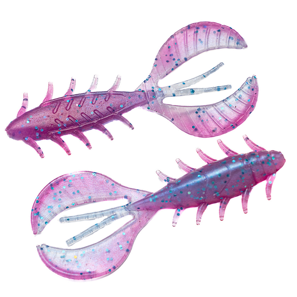 Силікон Angry Baits Chubby Craw 2.4" 7pc #51 Clear Morning Dawn UV