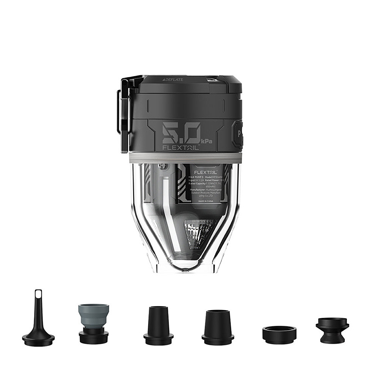 Насос-ліхтар кемпінговий Flextail Max Pump 3 чорний