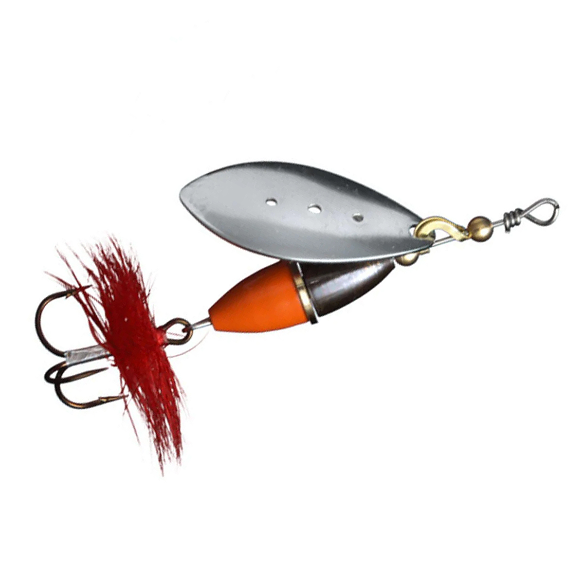 Блешня Myran Wipp 20g Silver #Black/Orange