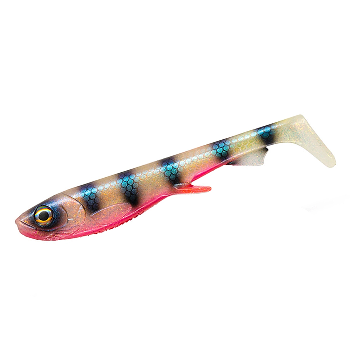 Силикон Wolfcreek Lures Shad 20 200mm 75g #C034 Striped Ghost (UV)