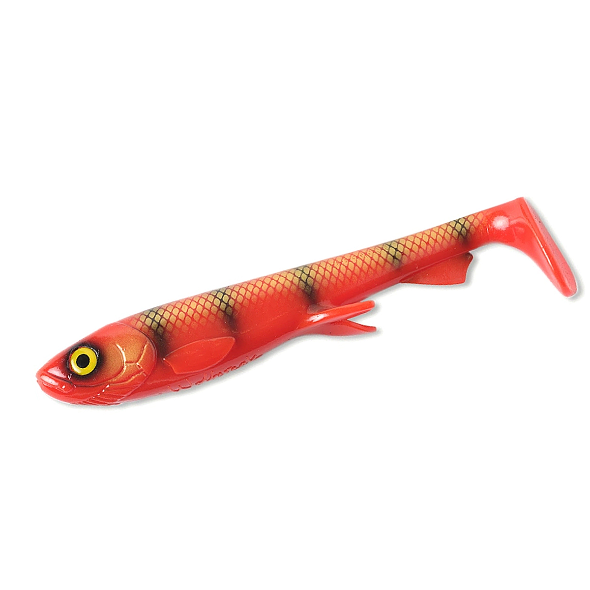 Силикон Wolfcreek Lures Shad 20 200mm 75g #C078 Red Tiger (Fluo UV)