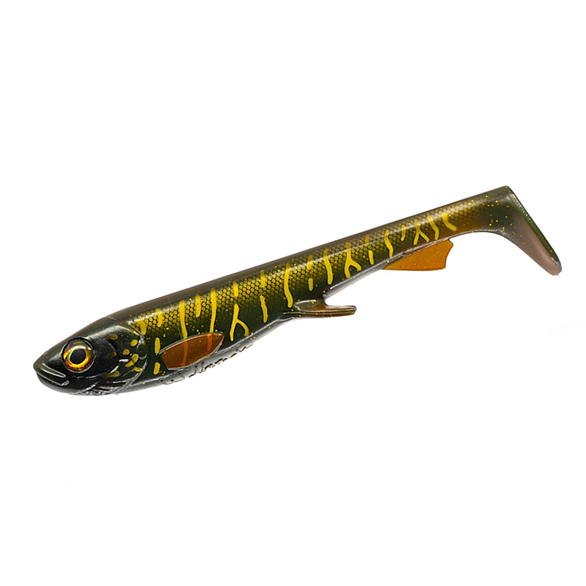 Силікон Wolfcreek Lures Shad 25 250mm 125g #C018 Green Motoroil Pike