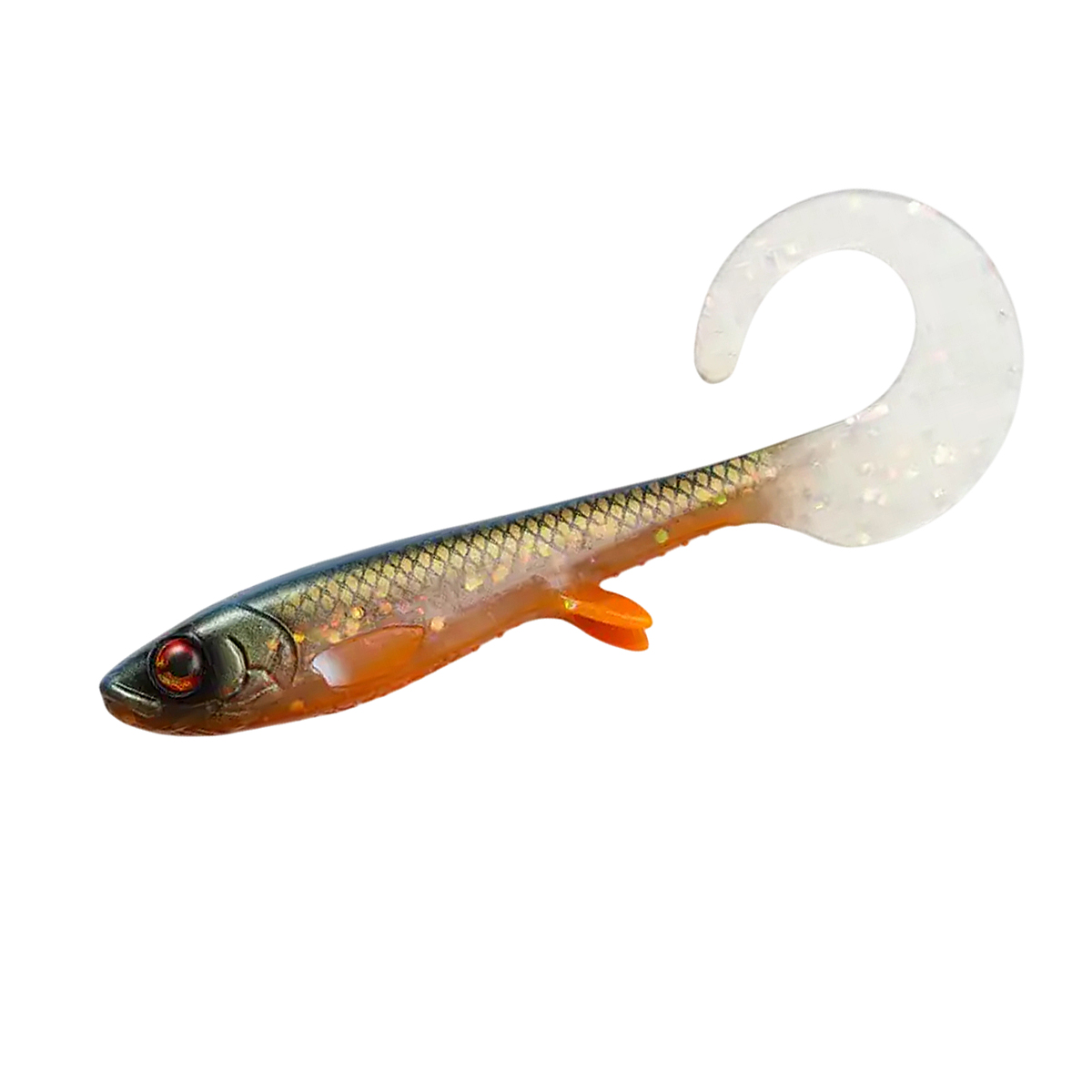 Силикон Wolfcreek Lures Curly 22 220mm+tail 75g #C086 Sparkling Golden Olive