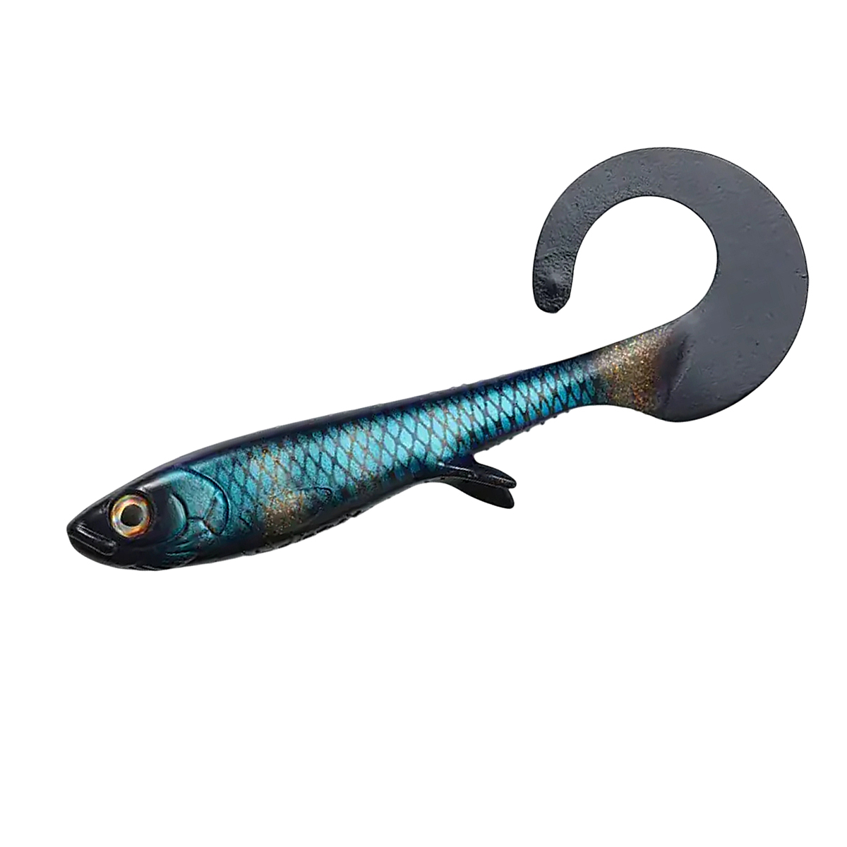 Силикон Wolfcreek Lures Curly 22 220mm+tail 75g #C087 Black Striped Ghost