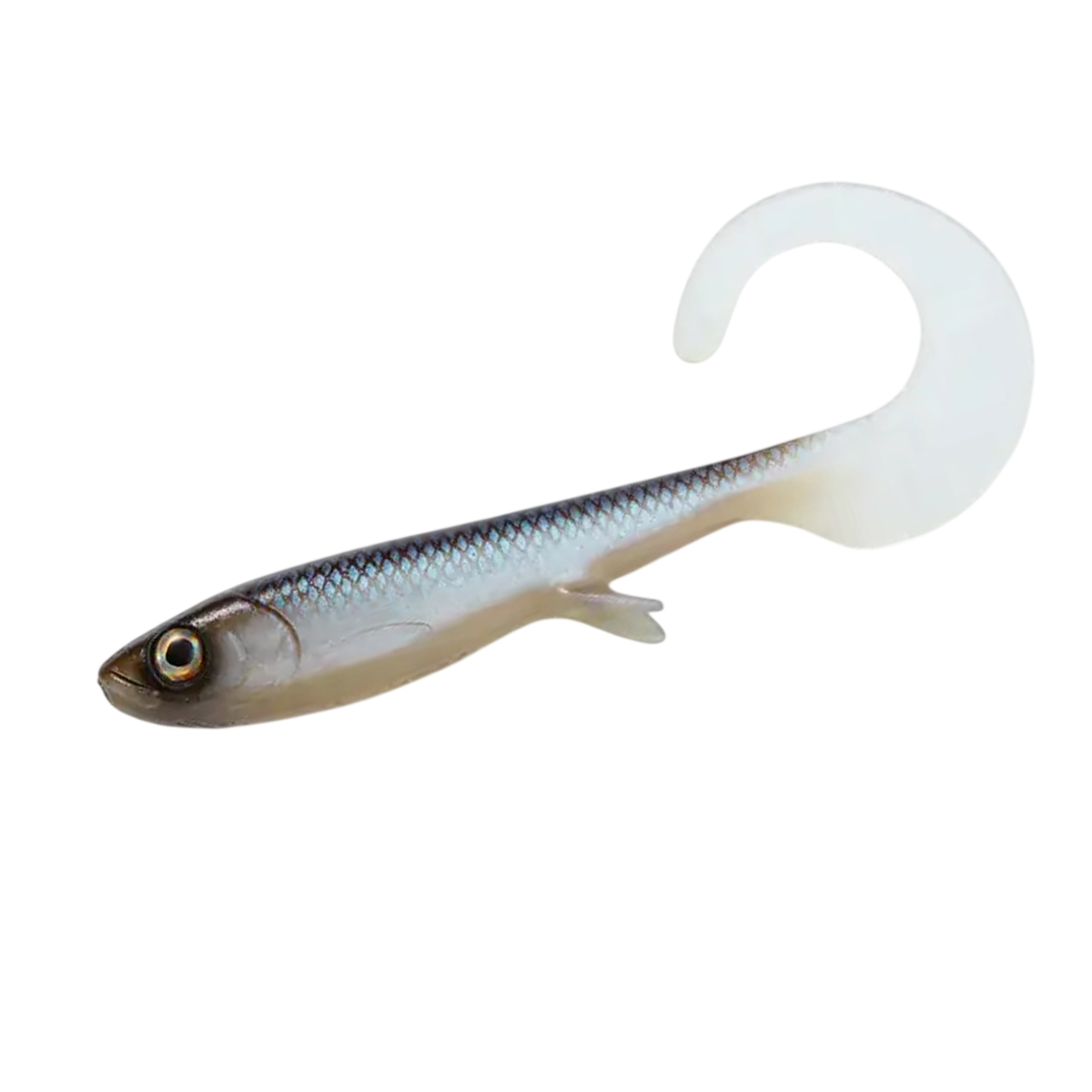 Силикон Wolfcreek Lures Curly 22 220mm+tail 75g #C088 Vibrant Wakasagi UV
