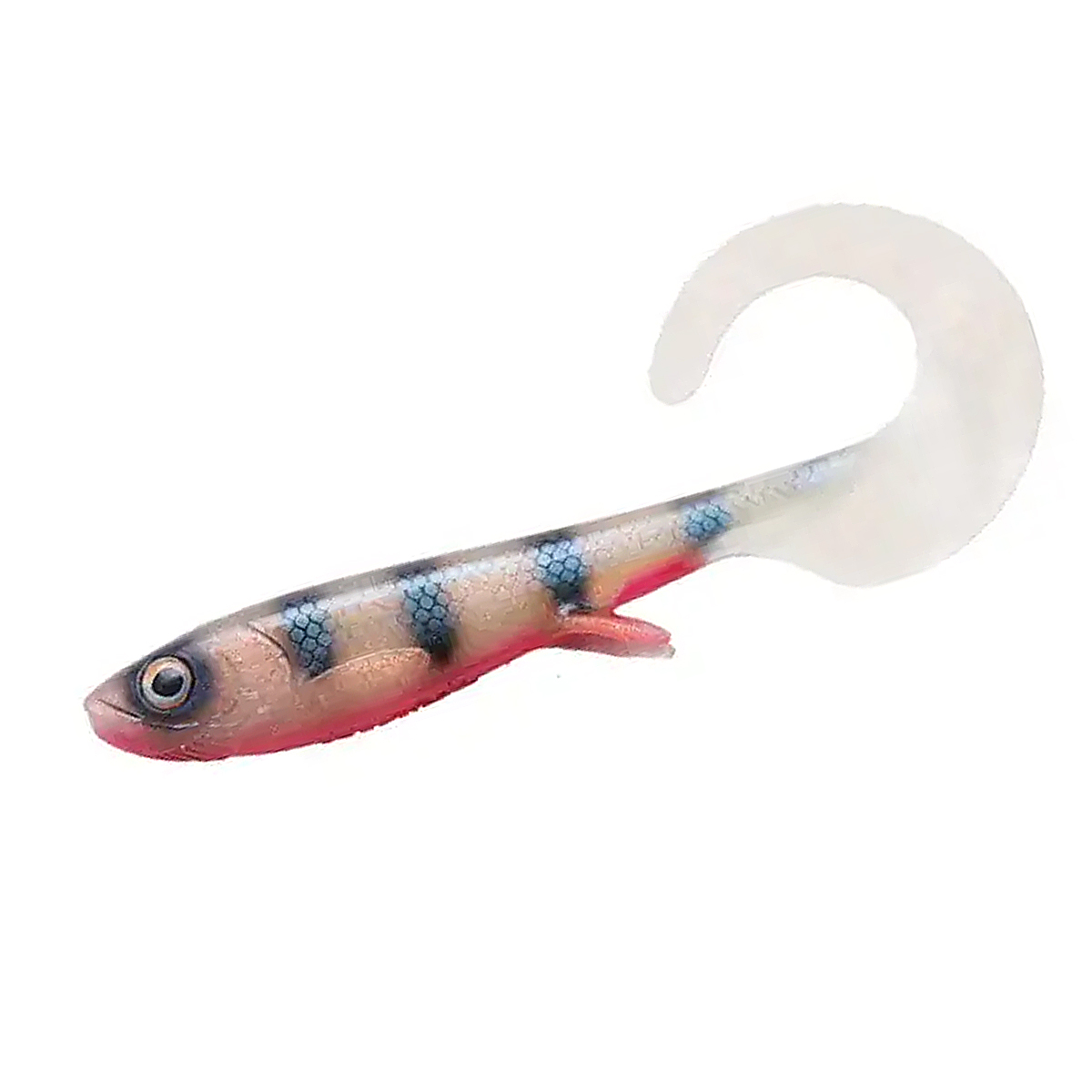Силикон Wolfcreek Lures Curly 29 290mm+tail 160g #C034 Striped Ghost (UV)