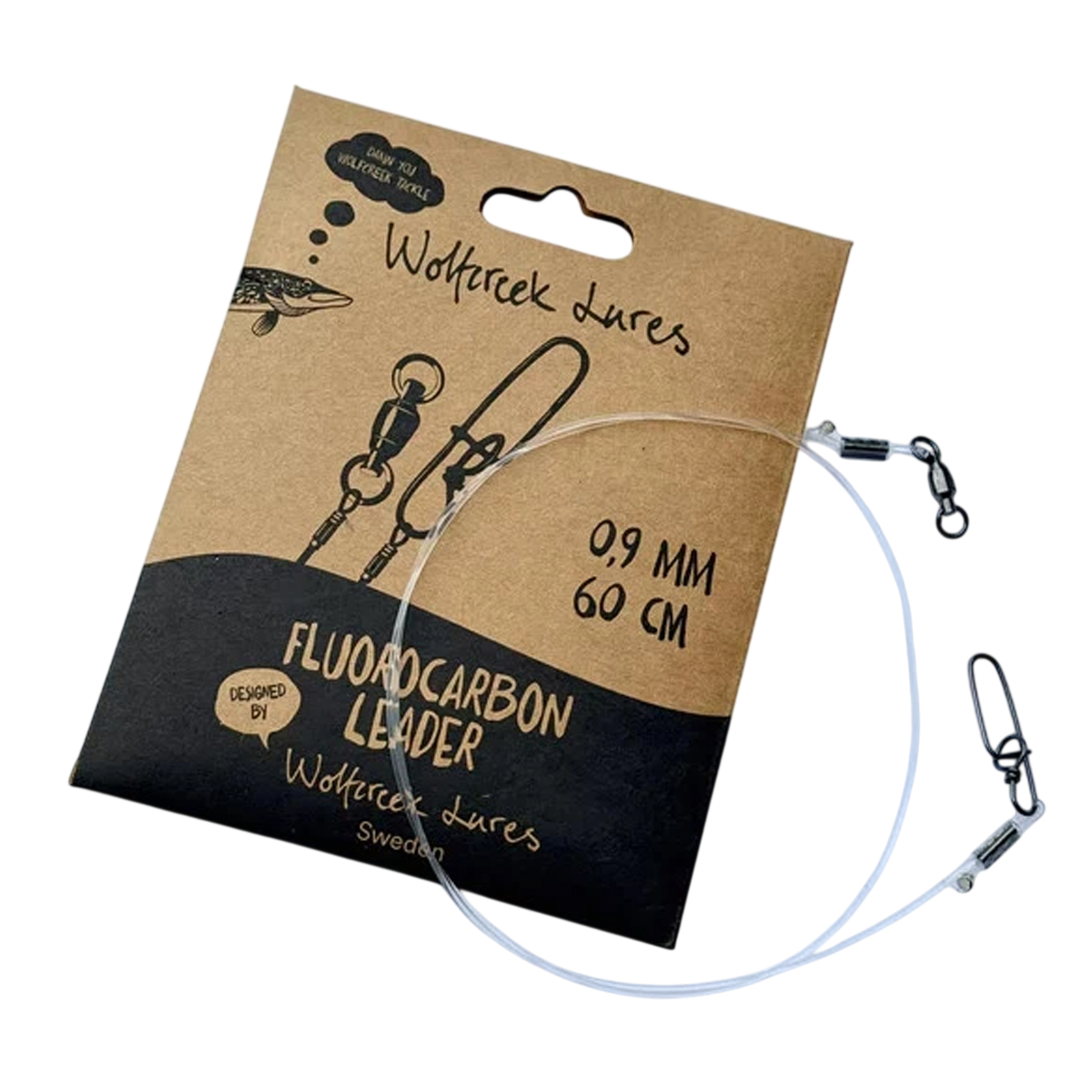 Поводок Wolfcreek Lures Fluorocarbon Leader 60сm 0.9mm