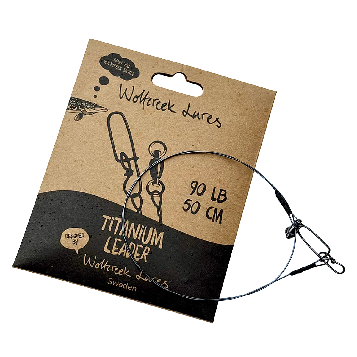 Поводок Wolfcreek Lures Titanium Leader 50cm 0.9mm 90Lb