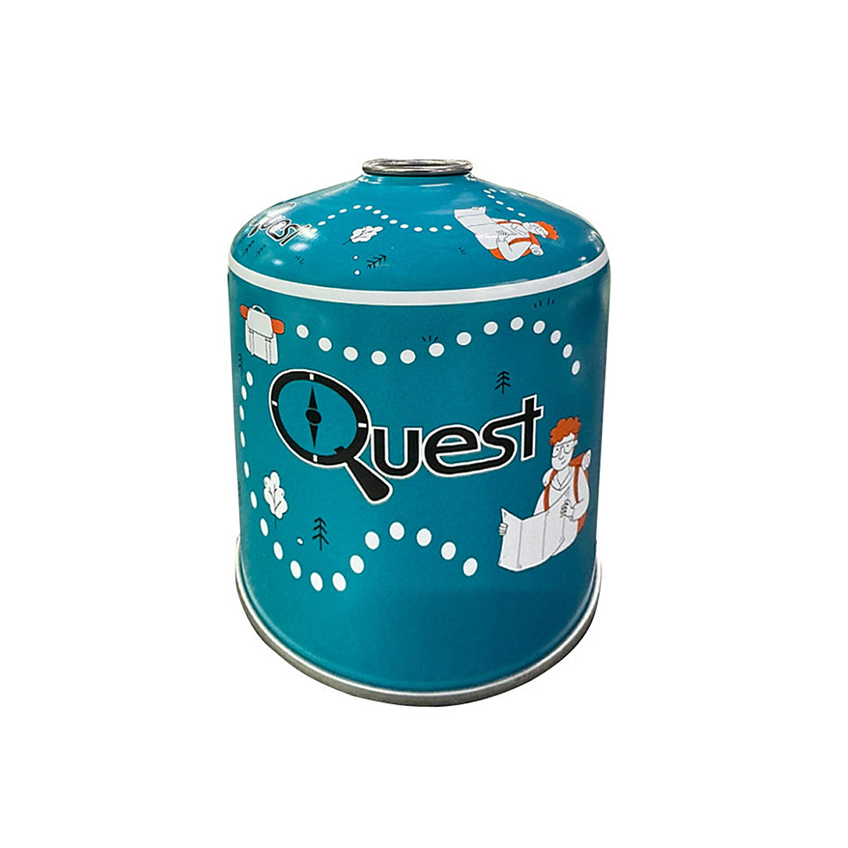 Газовый баллон резьбовой бутановый Quest 450g