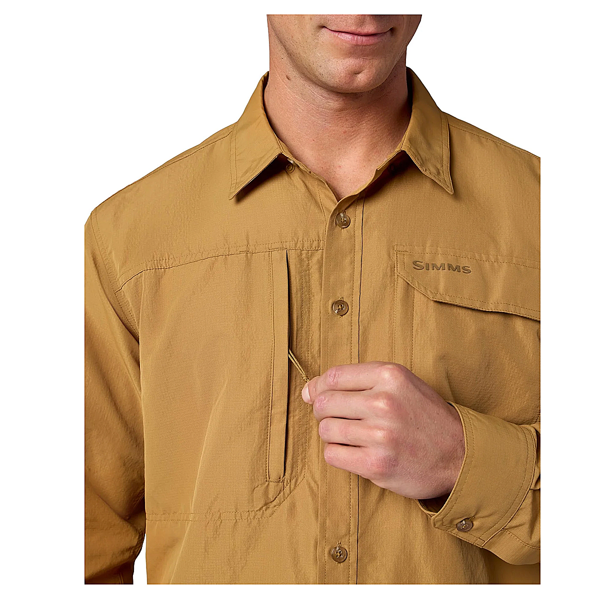 Рубашка Simms Guide Shirt Sepia L фото 7