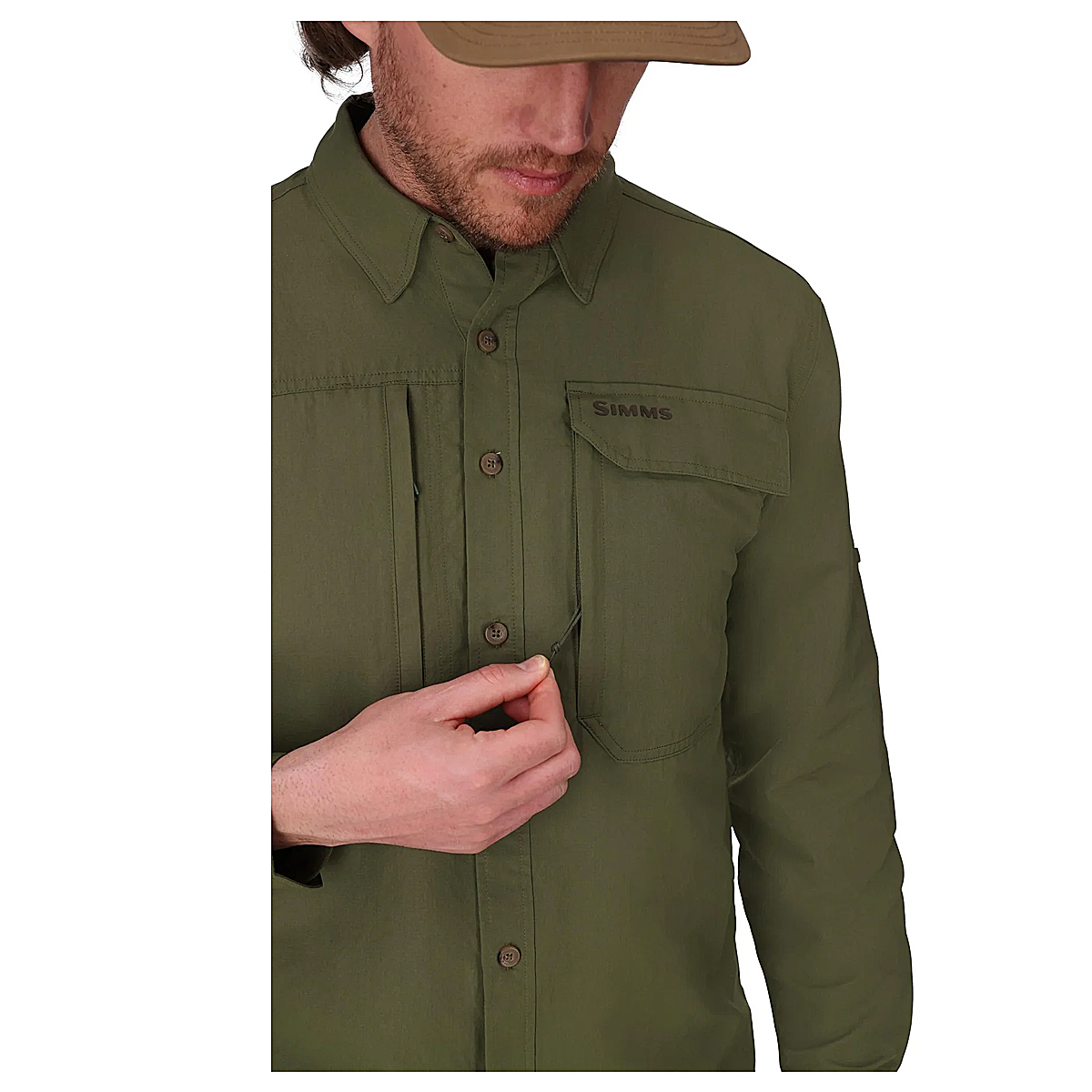 Рубашка Simms Guide Shirt Loden L фото 4