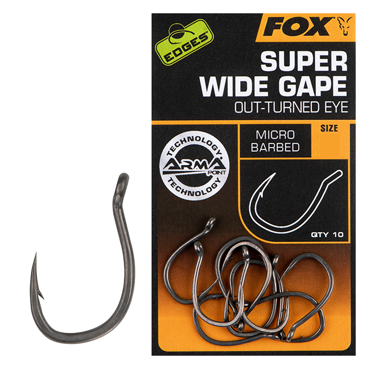 Крючок Fox Super Edges Armapoint Super Wide Gape #2 10pcs
