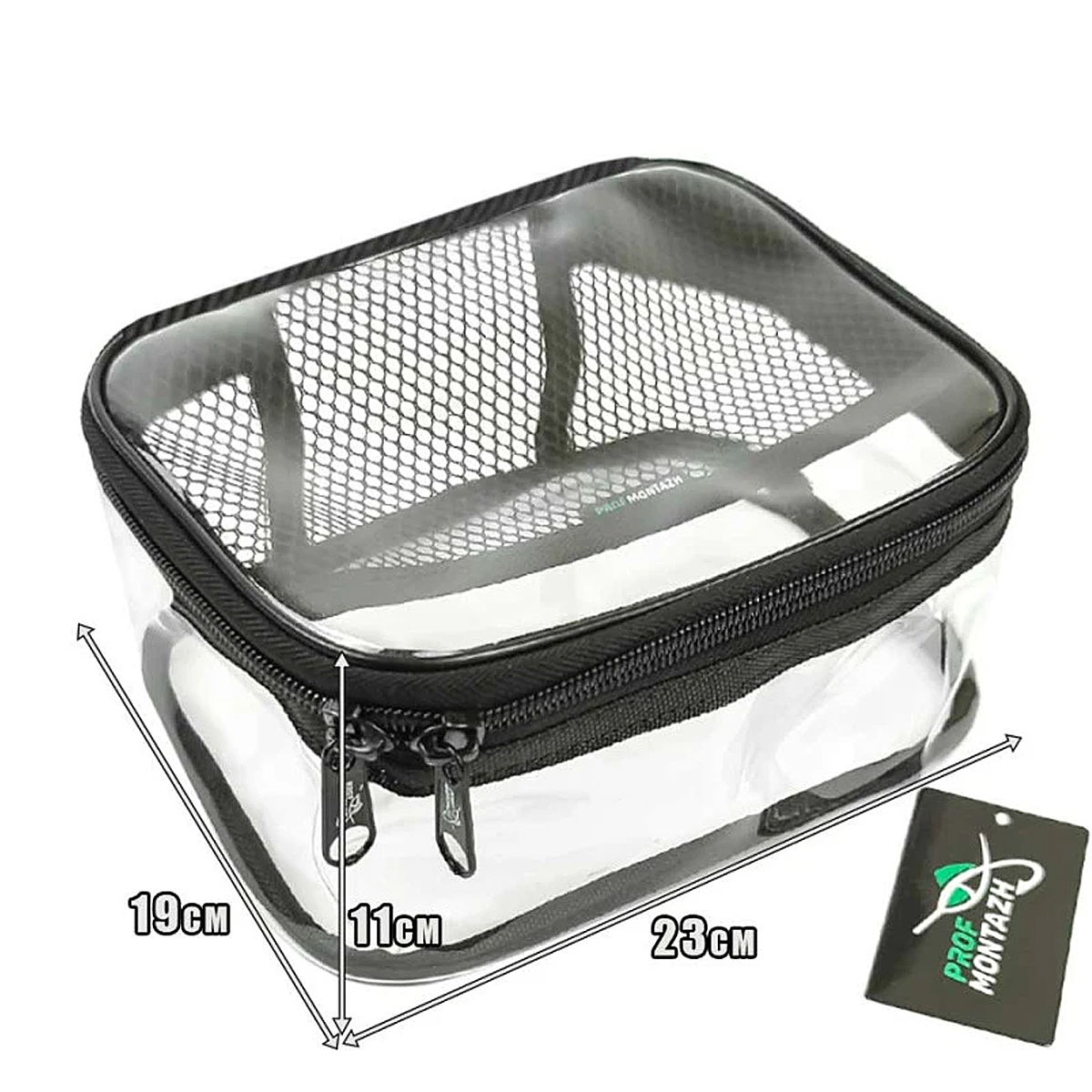 Прозрачный  органайзер ПрофМонтаж Crystal Bag M 23х19х11cm