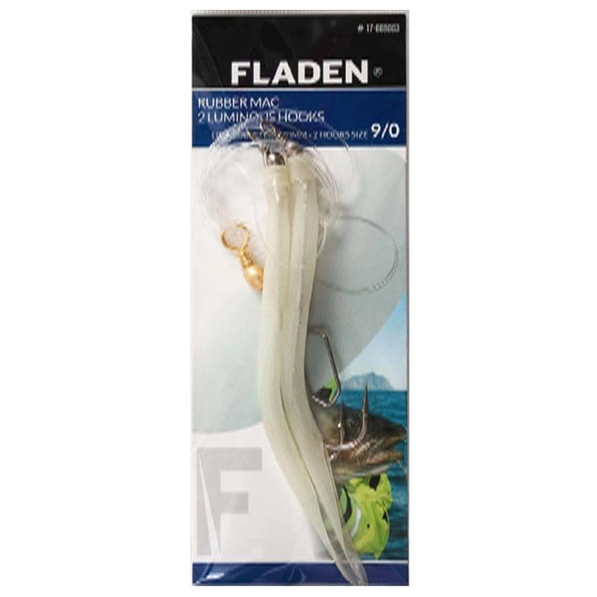 Морской монтаж Fladen Rubber M 2 luminous hooks 12/0