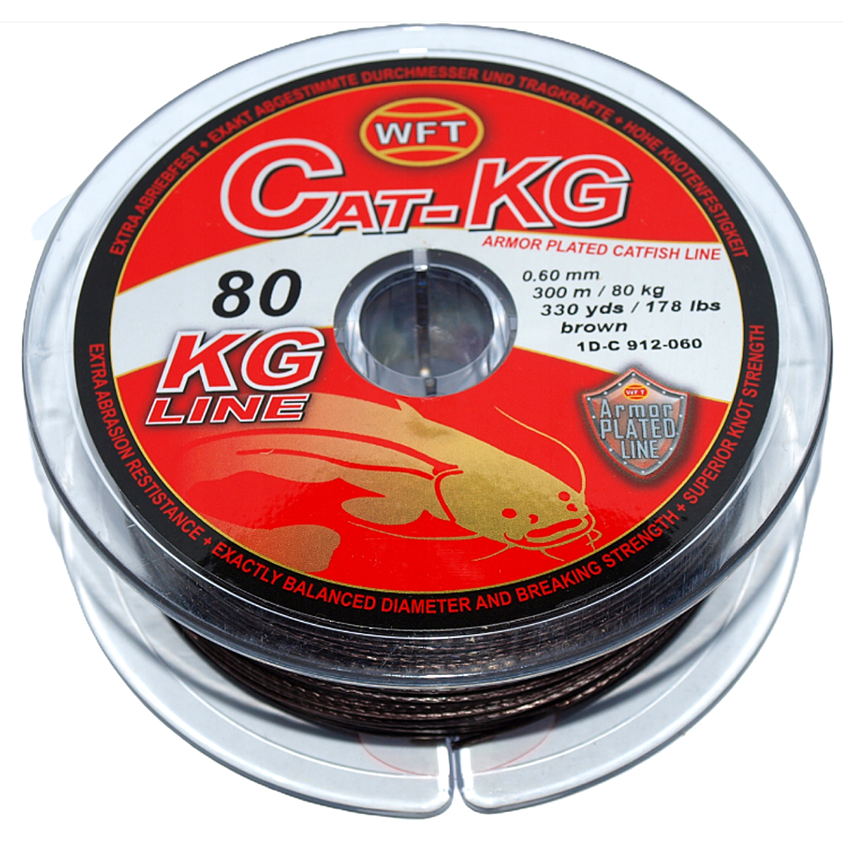 Шнур WFT CAT 80kg 0.60mm 300m brown