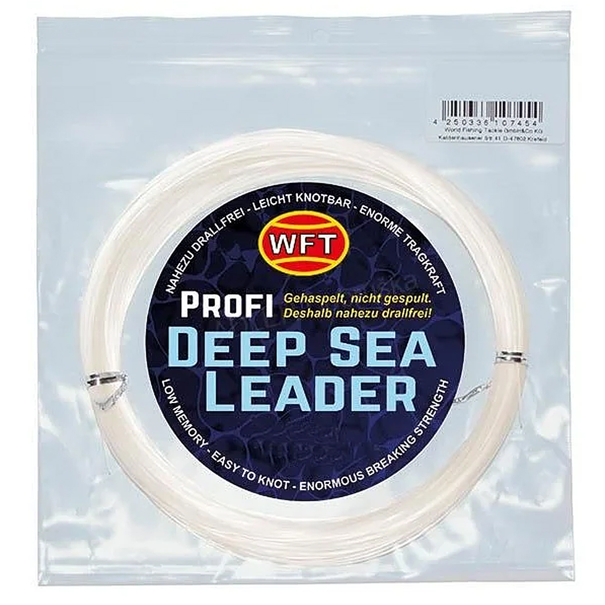 Поводковый материал WFT KG Mono Deep Sea Leader 205kg 50m 6pcs clear