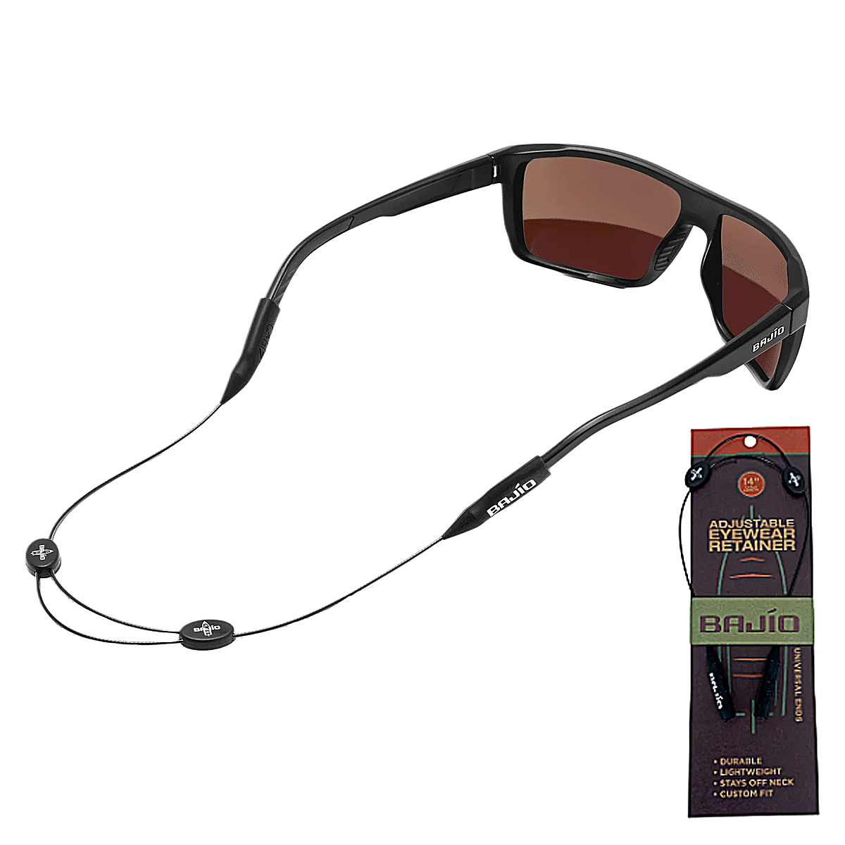 Тримач для окулярів Bajio Sunglasses Keeper Zip - Black Gloss