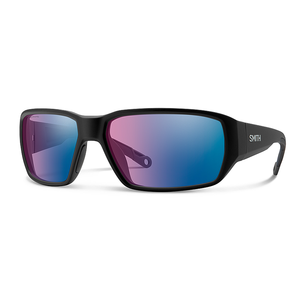 Очки солнцезащитные Smith Optics Hookset Matte Black CP Glass Polarchromic Rose Blue Mirror