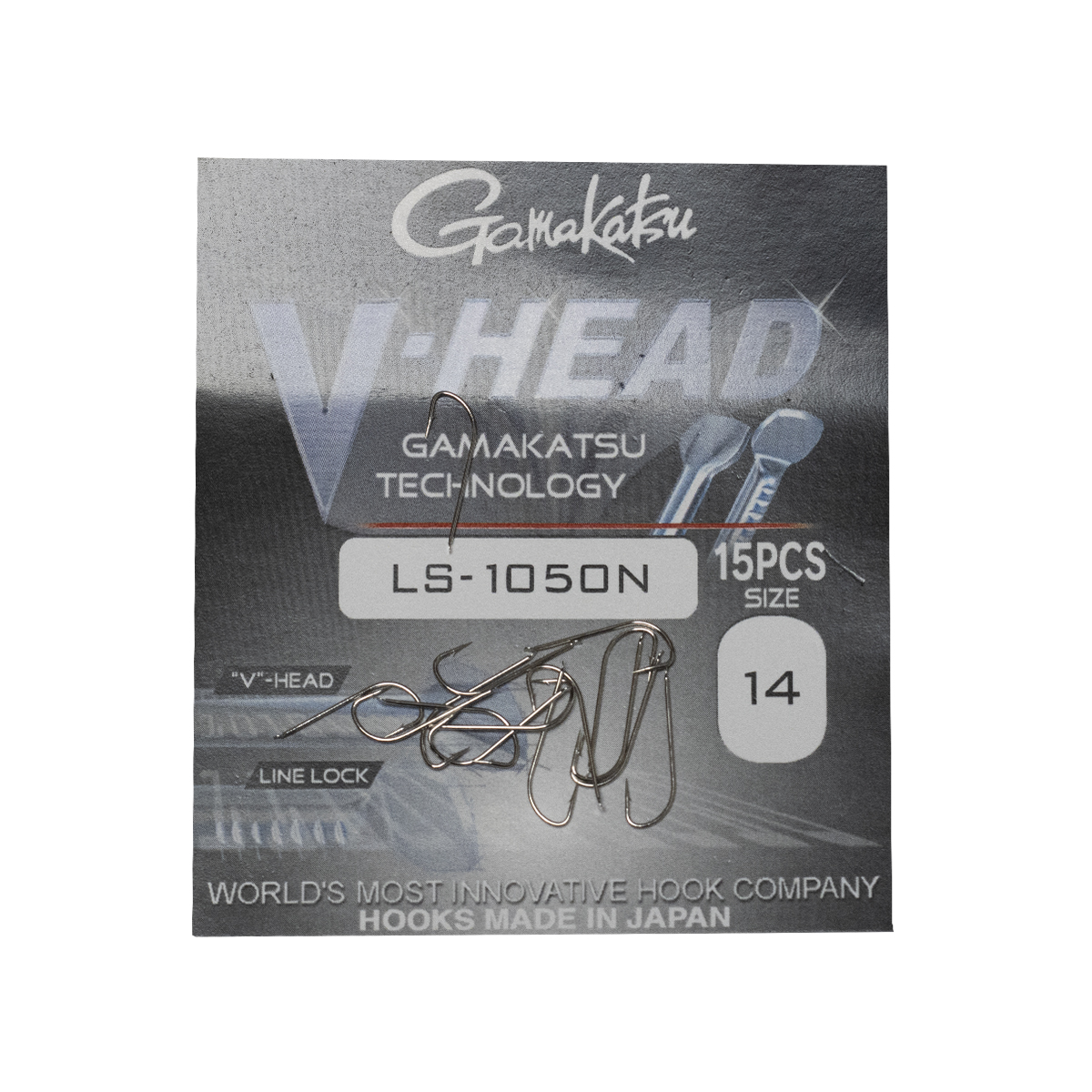 Крючки одинарные Gamakatsu VH LS-1050N Nickel №18 15pc фото 2