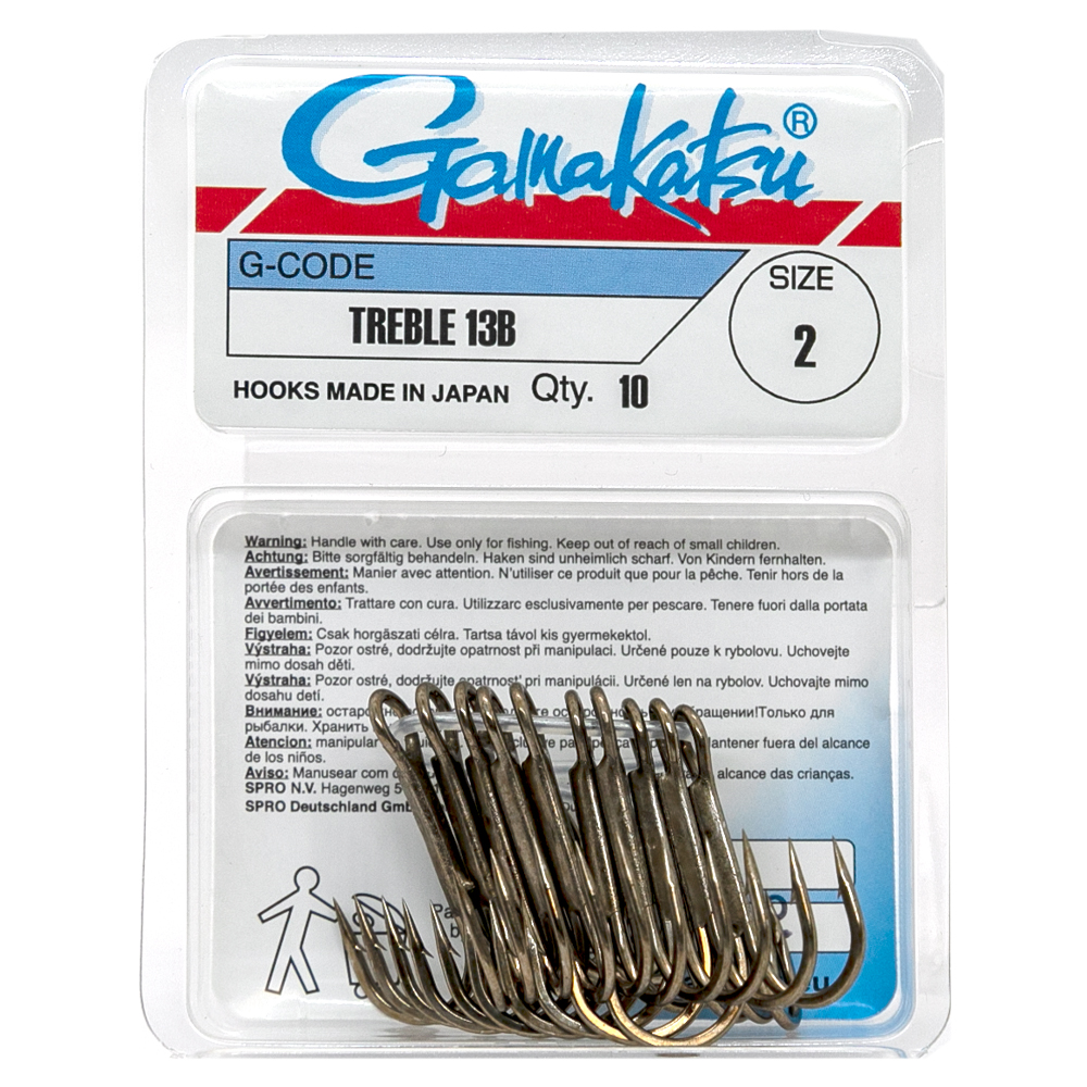 Тройник Gamakatsu Treble 13B Bronze №1 10pc фото 2