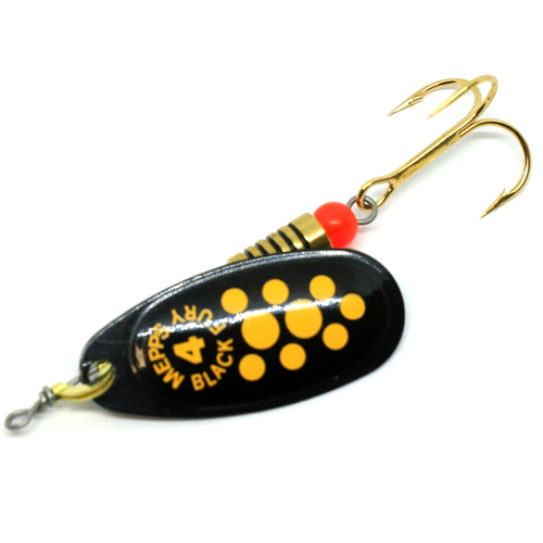 Блешня Mepps Comet Black Fury №3 noir jaune 6.5g фото 2