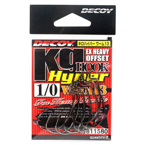 Гачок офсетний Decoy Worm13 Kg Hyper #1/0 7pcs фото 2