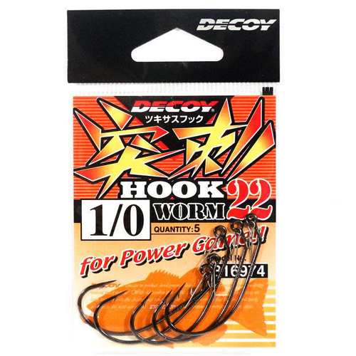 Гачок офсетний Decoy Tsukisasu Hook Worm 22 #1/0