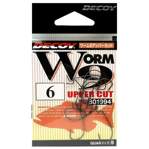 Гачок офсетний Decoy Worm 9 Upper Cut #2 9pcs фото 8