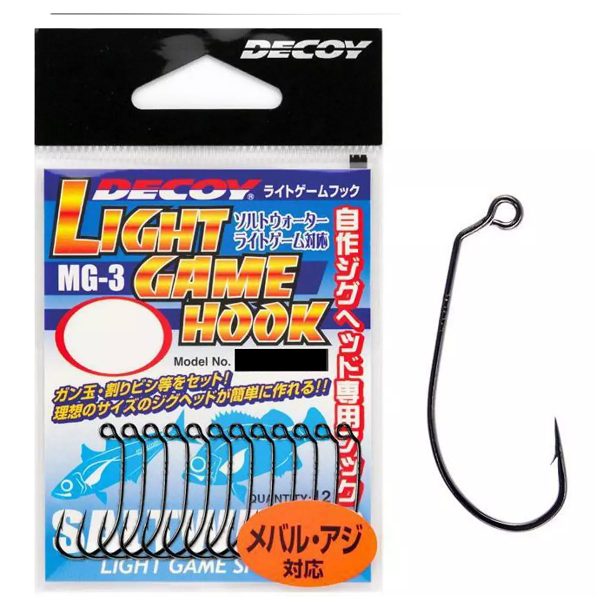 Гачок офсетний Decoy MG-3 Light Game #4 12pcs фото 2
