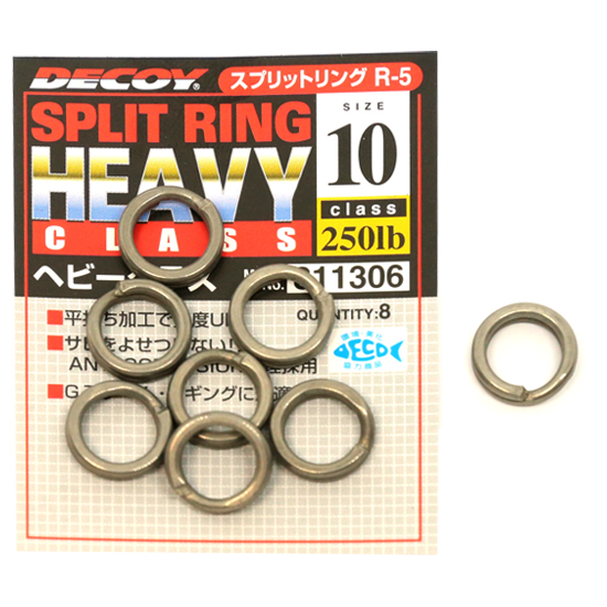 Кольцо заводное Decoy Split Ring Red 15lb #0 20pcs фото 3