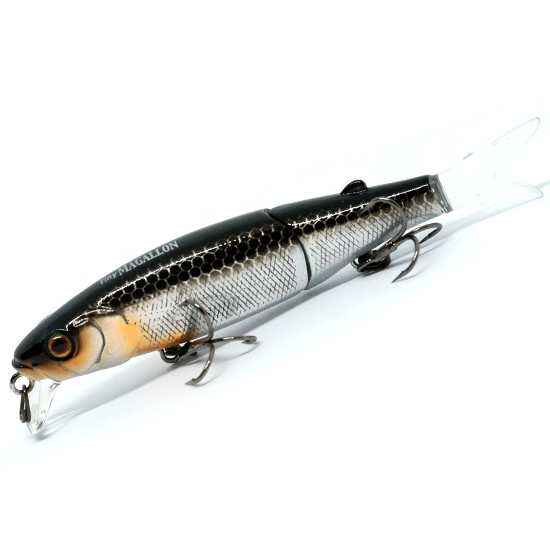 Воблер Jackall Tiny Magallon 88SP 88mm 7.2g #HL Silver & Black