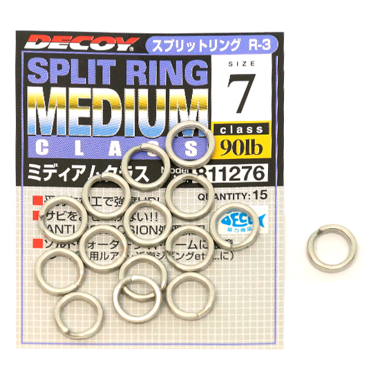 Кільце заводне Decoy Split Ring Medium Class 90lb #7 15 pcs