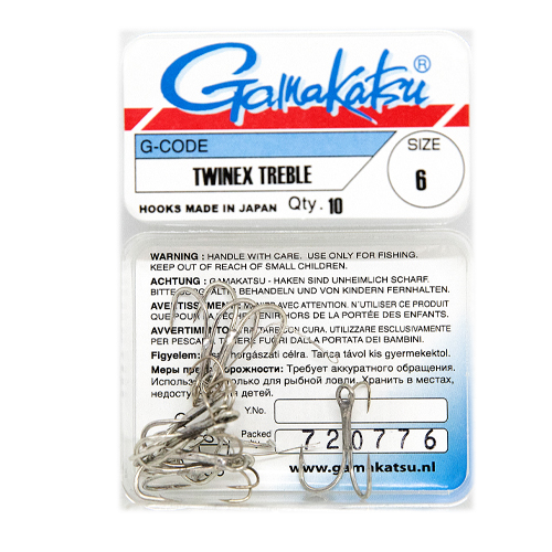 Трійник Gamakatsu Treble Twinex Nickel №2 10pc фото 2
