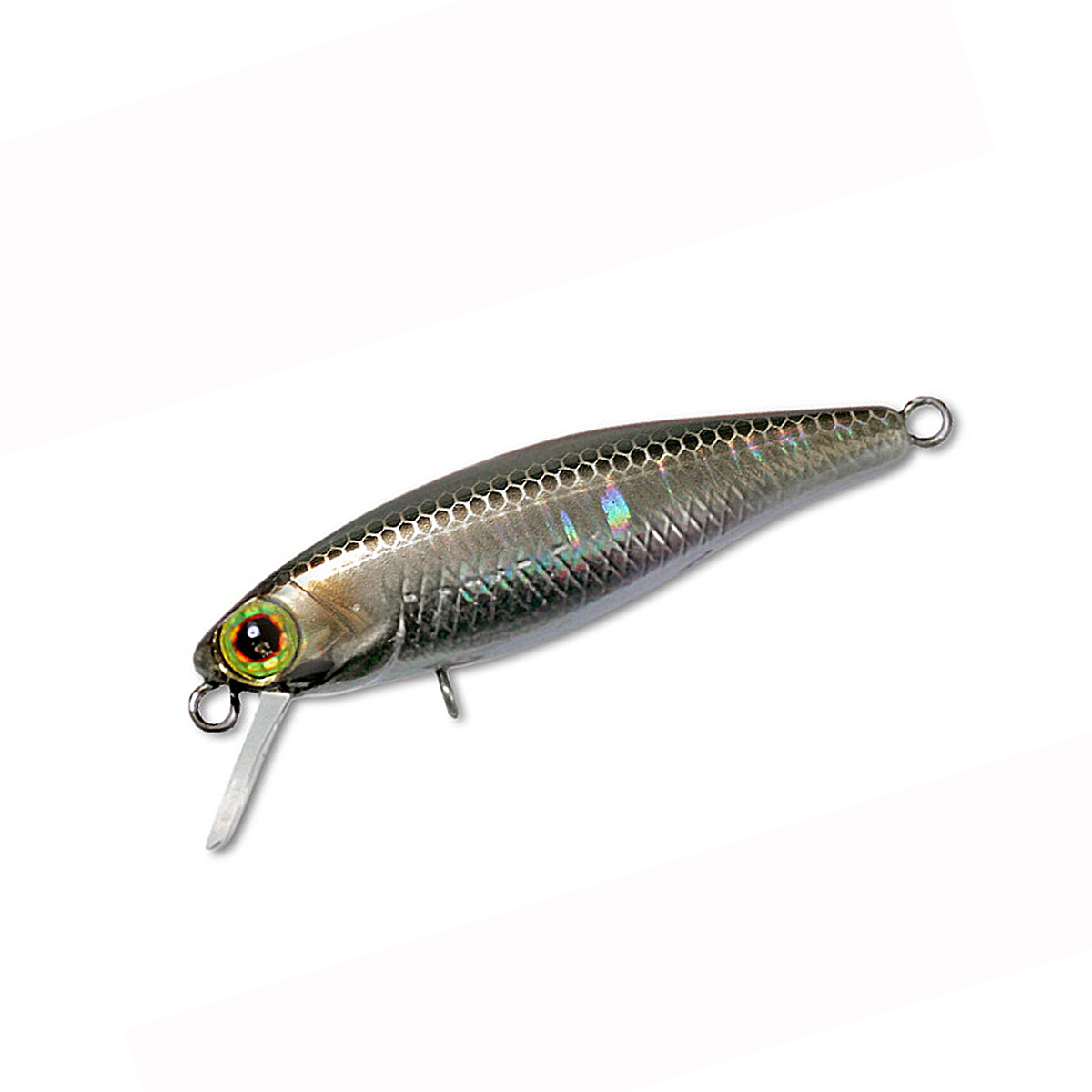 Воблер Jackall Tiny Fry 50SP 50mm 2.7g #HL Silver & Black