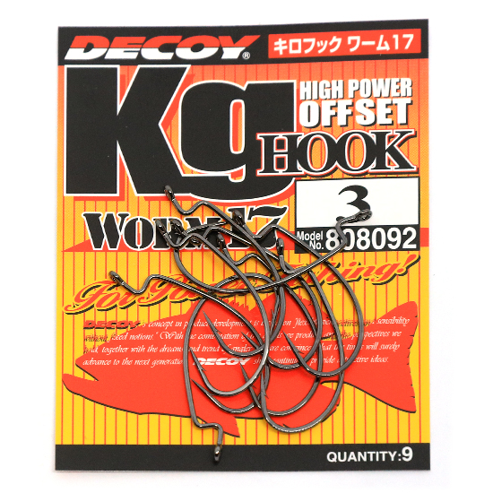 Гачок офсетний Decoy Worm 17 KG Hook #3/0 7pc фото 3