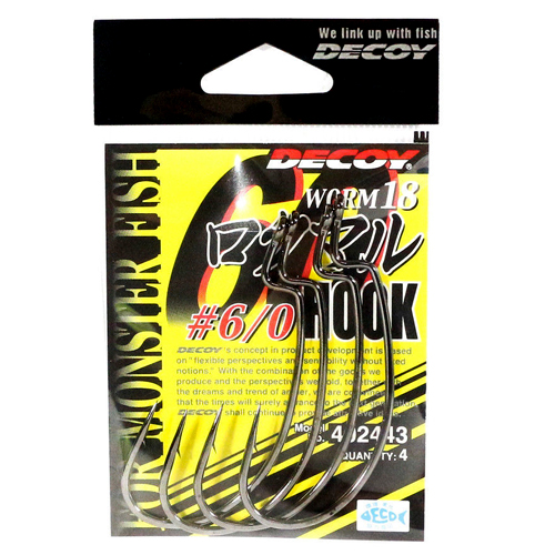 Гачок офсетний Decoy Worm 18 Hook #6/0 4pcs