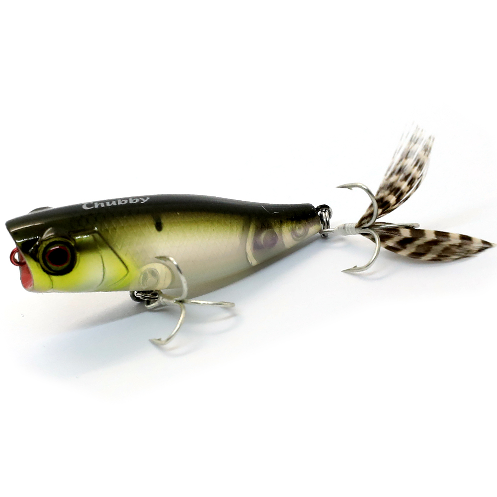Воблер Jackall Chubby Popper 42F 42mm 3.3g #Ghost Wakasagi