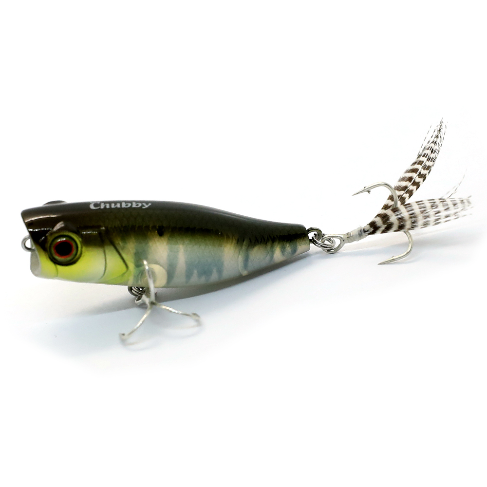 Воблер Jackall Chubby Popper 42F 42mm 3.3g #Ghost Oikawa