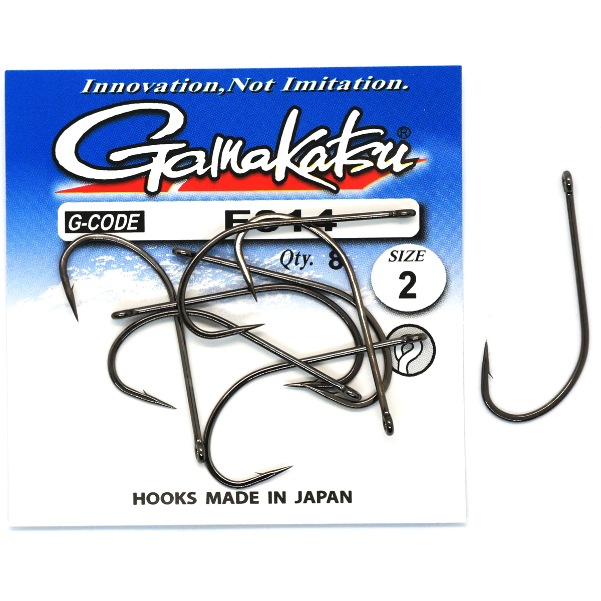 Гачки Gamakatsu F314 N/L Black №2 8pc