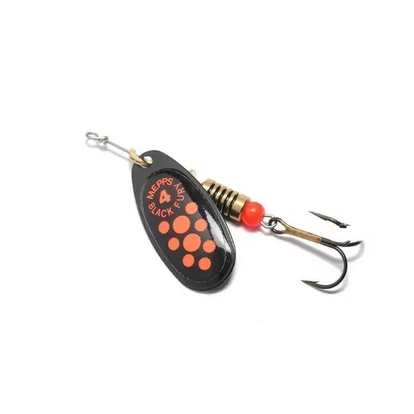 Блешня Mepps Comet Black Fury №3 noir orange 6.5g фото 2
