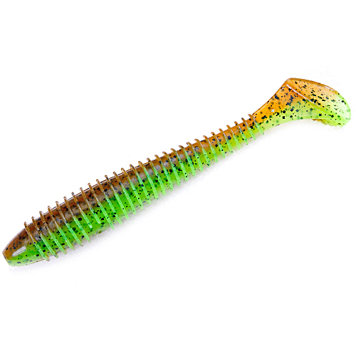 Силикон Keitech Swing Impact FAT 2.8'' #401 Green Pumpkin /Chartreuse